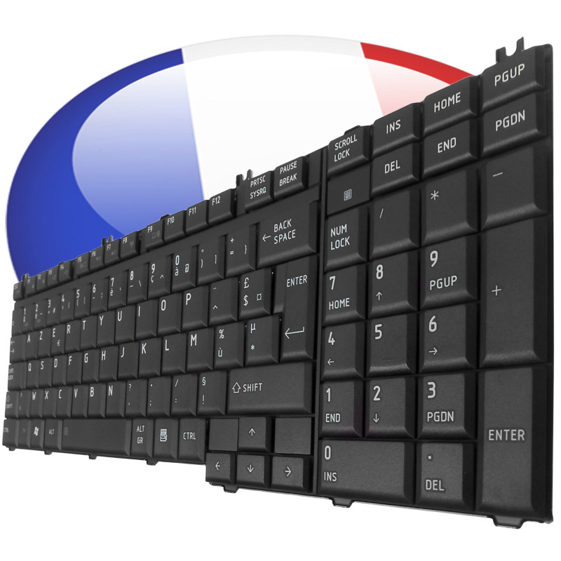 CLAVIER TOSHIBA SATELLITE - MP-08H76F06698 ORIGINAL FRANCAIS AZERTY