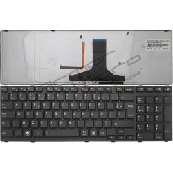 CLAVIER TOSHIBA SATELLITE A660 - NOIR LAQUÉ ORIGINAL FRANCAIS AZERTY