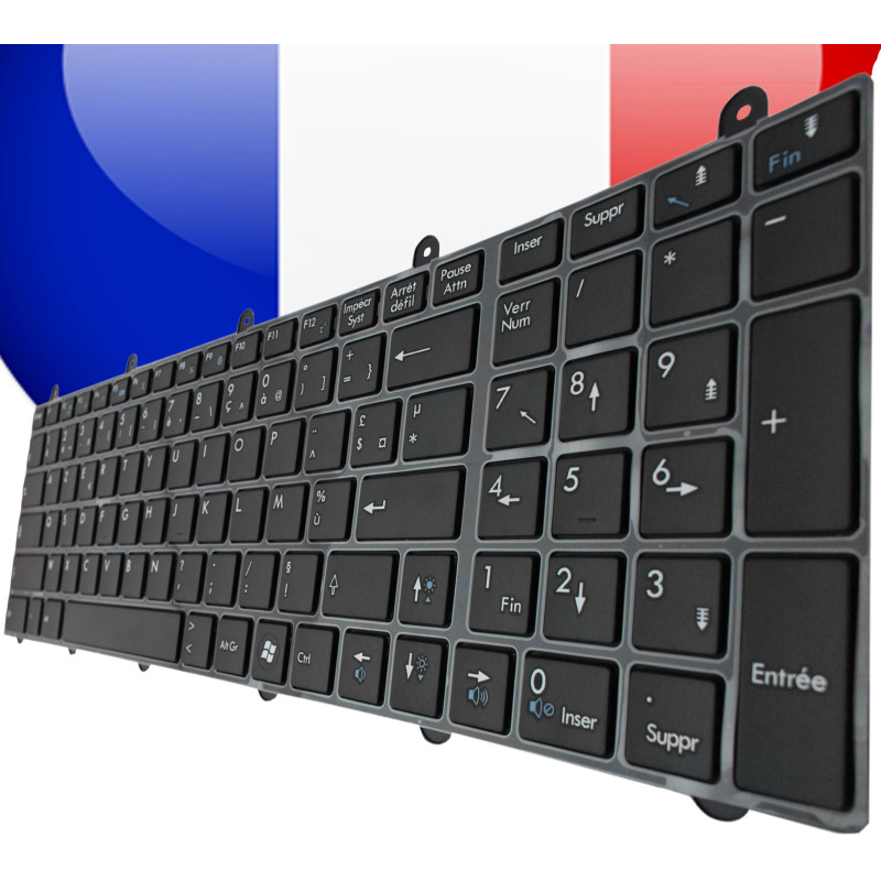 /!\Clavier FR pour MSI GX60 GX70 GT780DXR GX780R GE60-2PF-472XFR Français Azerty