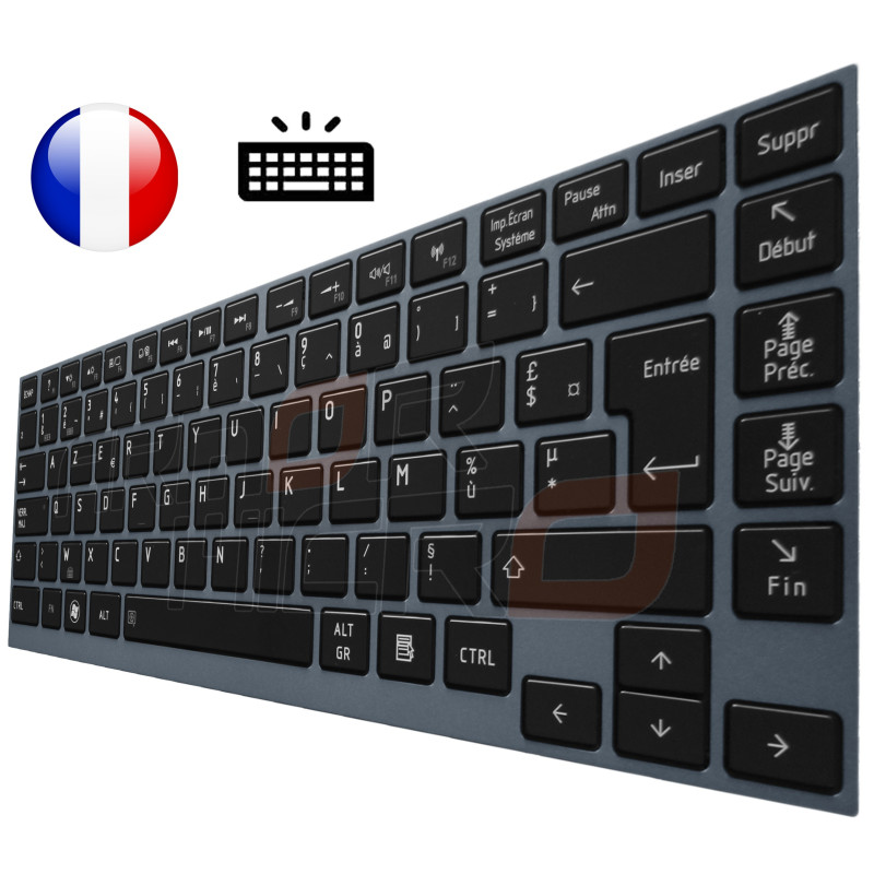/!\Clavier TOSHIBA Portégé Z930-102 Z930-105 Z930-108 - Rétro-Éclairé - Original Français Azerty /!\Clavier TOSHIBA Portégé Z930-102 Z930-105 Z930-108 - Rétro-Éclairé - Original Français Azerty