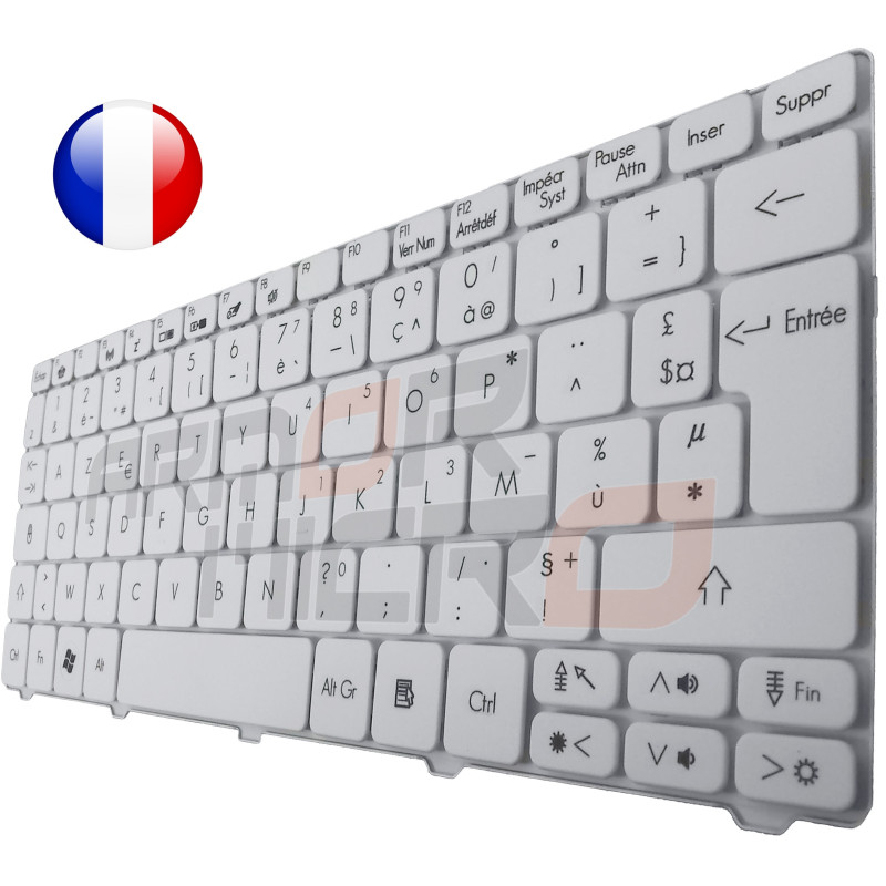 /!\Clavier Packard Bell DOT_S-E3/W-028FR SE-3 SE3 028FR Original Français Azerty /!\Clavier Packard Bell DOT_S-E3/W-028FR SE-3 SE3 028FR Original Français Azerty