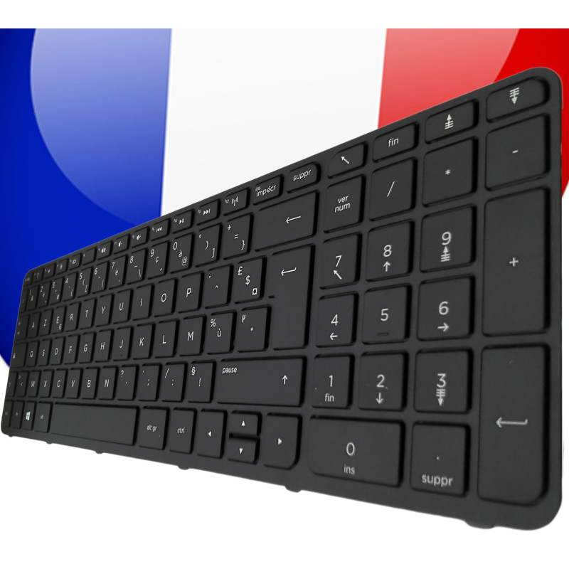 /!\Clavier HP 15-g201nf 15-g211nf 15-g212nf - Cadre Inclus - Français Azerty