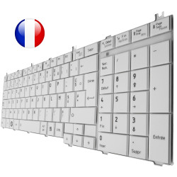 CLAVIER TOSHIBA SATELLITE - KB 9ZN4WGQ10F ORIGINAL FRANCAIS AZERTY