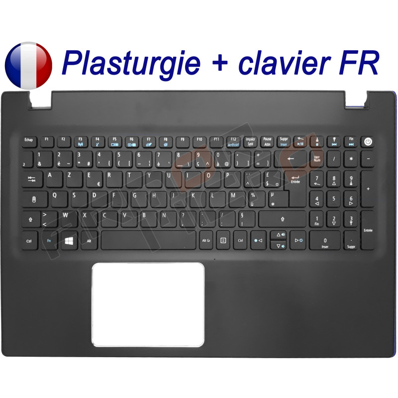/!\Clavier FR + Plasturgie pour Acer Aspire F5-571 F5-571G F5-571T Original Français Azerty
