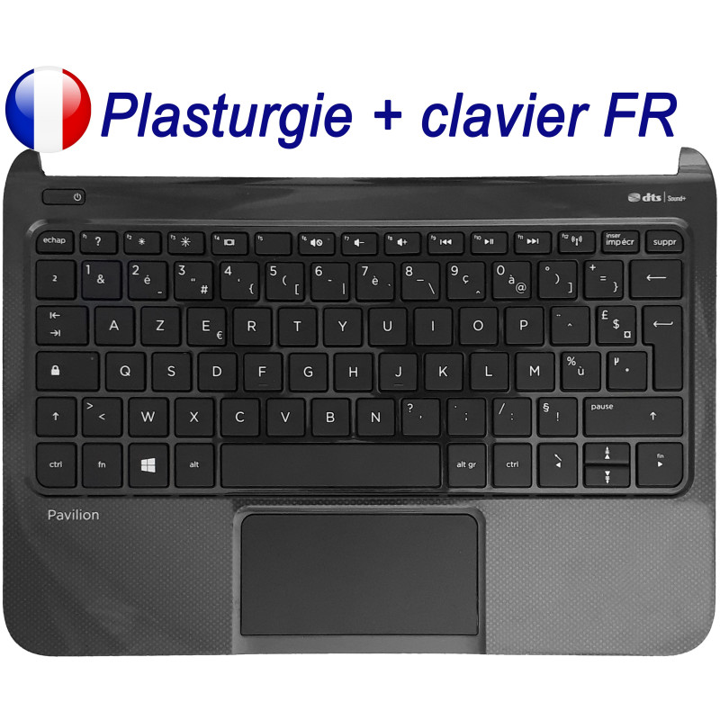 /!\Clavier FR + Plasturgie pour HP Pavilion 10 TouchSmart 10-e - Original Français Azerty /!\Clavier FR + Plasturgie pour HP Pavilion 10 TouchSmart 10-e - Original Français Azerty