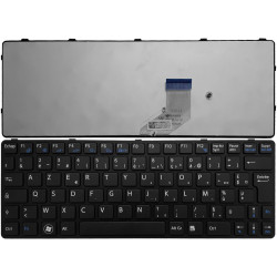 CLAVIER SONY VAIO SVE1111M1RB - BLANC CADRE ROSE ORIGINAL FRANCAIS AZERTY