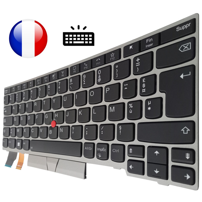 Clavier FR pour LENOVO - 5N20V43626 SN20V43554 SG-A4230-2FA Ares2-BL FR SN8394BL1 - Français Azerty Clavier FR pour LENOVO - 5N20V43626 SN20V43554 SG-A4230-2FA Ares2-BL FR SN8394BL1 - Français Azerty