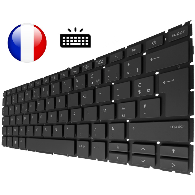 Clavier FR pour HP EliteBook 840 G9 / 845 G9 - Original Français Azerty Clavier FR pour HP EliteBook 840 G9 / 845 G9 - Original Français Azerty