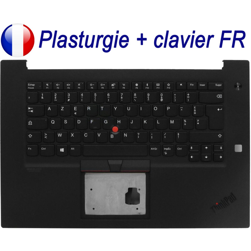 Plasturgie + Clavier FR pour LENOVO ThinkPad P1 Gen 3 Type 20TH / 20TJ - Français Azerty Plasturgie + Clavier FR pour LENOVO ThinkPad P1 Gen 3 Type 20TH / 20TJ - Français Azerty