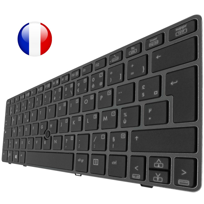/!\Clavier FR pour HP EliteBook 2560p / 2570p - Cadre Inclus - Français Azerty /!\Clavier FR pour HP EliteBook 2560p / 2570p - Cadre Inclus - Français Azerty