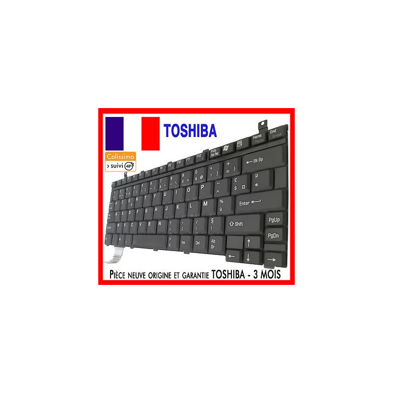 CLAVIER TOSHIBA SATELLITE U200 ORIGINAL FRANCAIS AZERTY