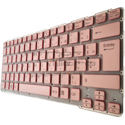 CLAVIER SONY VAIO SVE14A15FDP - ROSE ORIGINAL FRANCAIS AZERTY