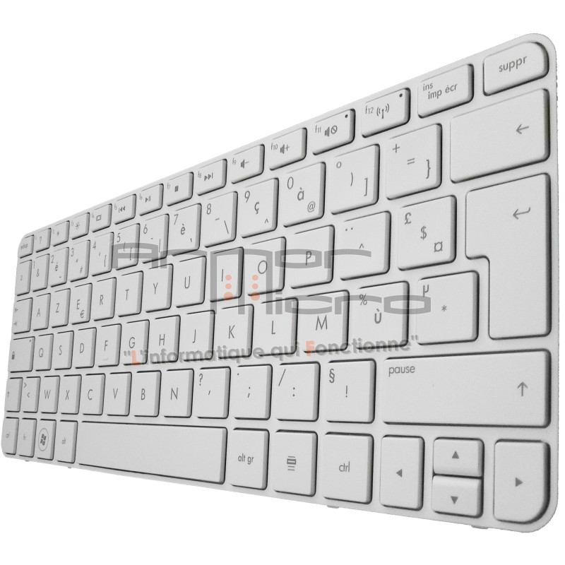 CLAVIER HP Mini 210 - 210-1100 Series - Blanc FRANCAIS Azerty
