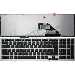 CLAVIER SONY VAIO VPCF13Z8E VPCF13Z8R Cadre Argent ORIGINAL FRANCAIS AZERTY