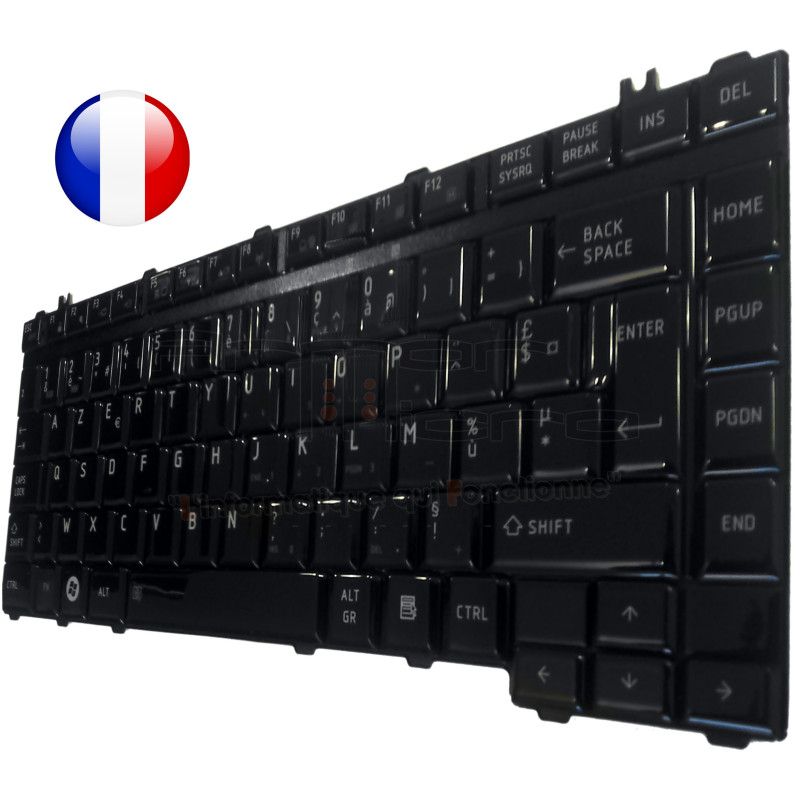 Clavier TOSHIBA Satellite M205 Noir Brillant Original Français AZERTY Clavier TOSHIBA Satellite M205 Noir Brillant Original Français AZERTY