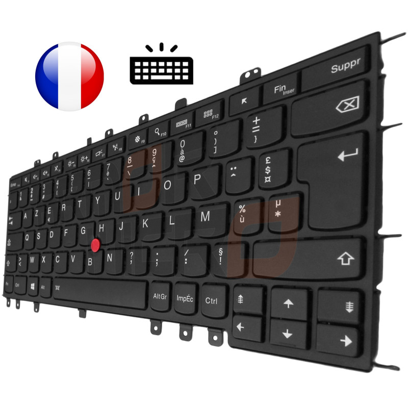 /!\Clavier LENOVO ThinkPad Yoga 20CD 20C0 - Backlit Original Français Azerty