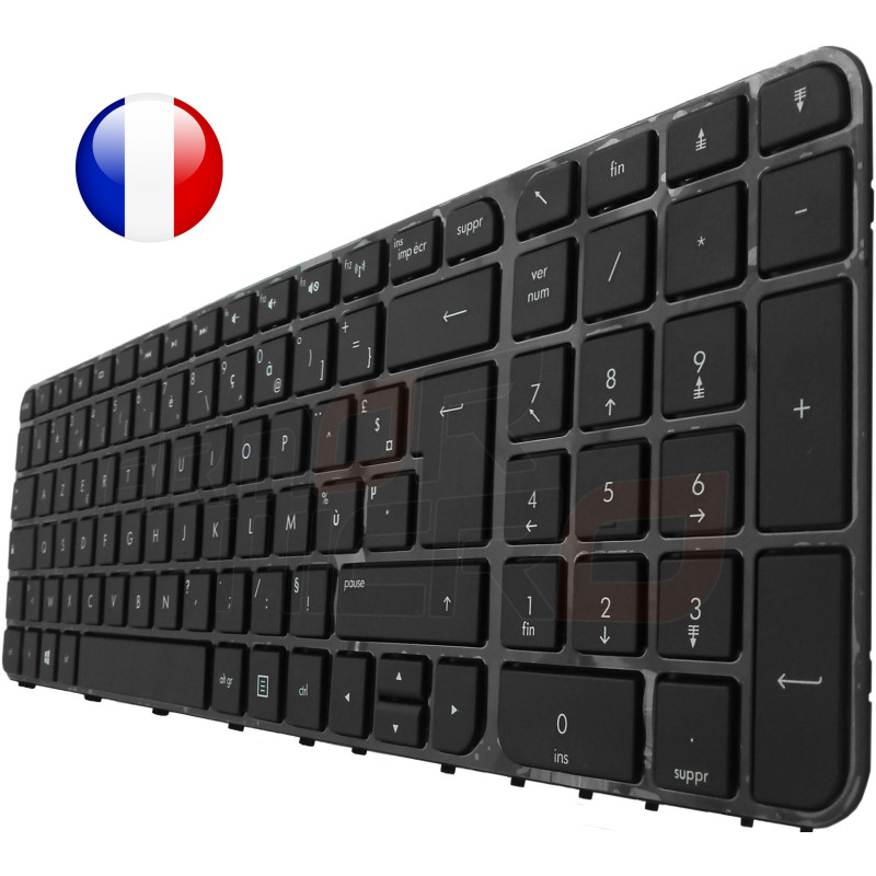 /!\Clavier HP Envy - 699851-051 PK130U92B16 - Cadre inclus - Original Français Azerty