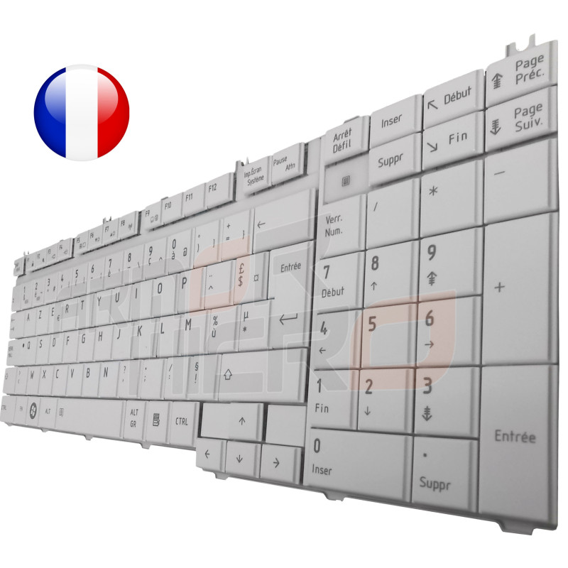 CLAVIER TOSHIBA SATELLITE - MP-08H76F066981 ORIGINAL FRANCAIS AZERTY
