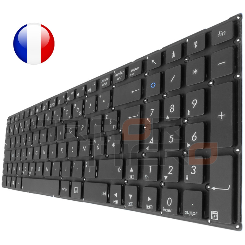 Clavier ASUS R509 R509CA DX992L DX992LD DX992LN DX992LP Français Azerty