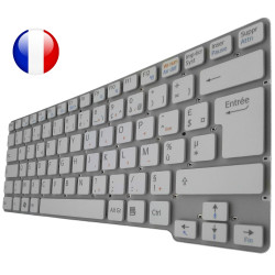 CLAVIER SONY VAIO VPCCW1S1E/L VPCCW1S1E/P - BLANC ORIGINAL FRANCAIS AZERTY