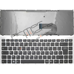 /!\Clavier SONY Vaio VGN-FW56E - Noir Cadre Original Français Azerty Argent