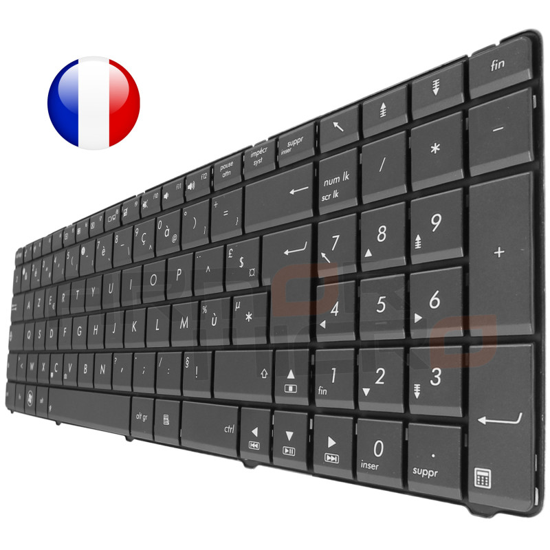 /!\Clavier Asus - 0KNB0-6242FR00 MP-10A76F0-6984W PK130OG1B14 Original Français Azerty /!\Clavier Asus - 0KNB0-6242FR00 MP-10A76F0-6984W PK130OG1B14 Original Français Azerty