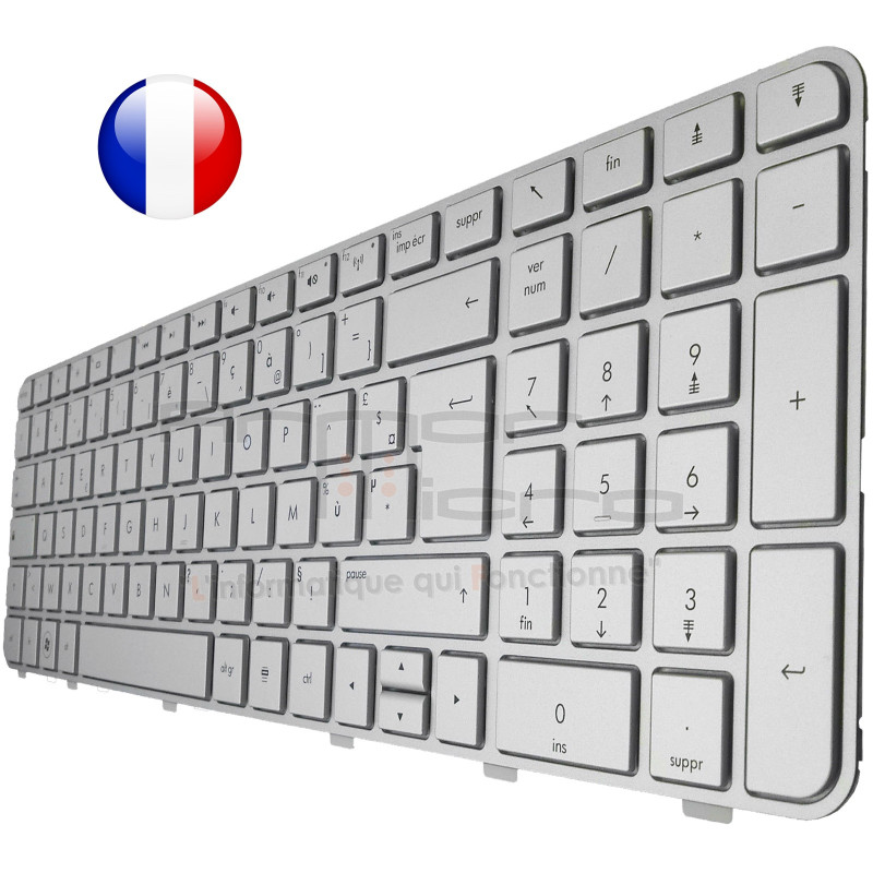 /!\Clavier HP Pavilion dv6-6c71ef dv6-6c71sf - Français Azerty Argent