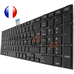 CLAVIER TOSHIBA Satellite C55-A-142 C55-A-15C NOIR ORIGINAL FRANCAIS AZERTY