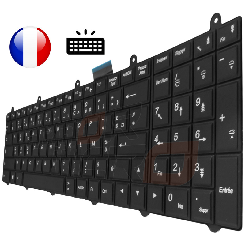 /!\Clavier MSI V132150BK3 FR Version Rétro-Éclairée Français Azerty