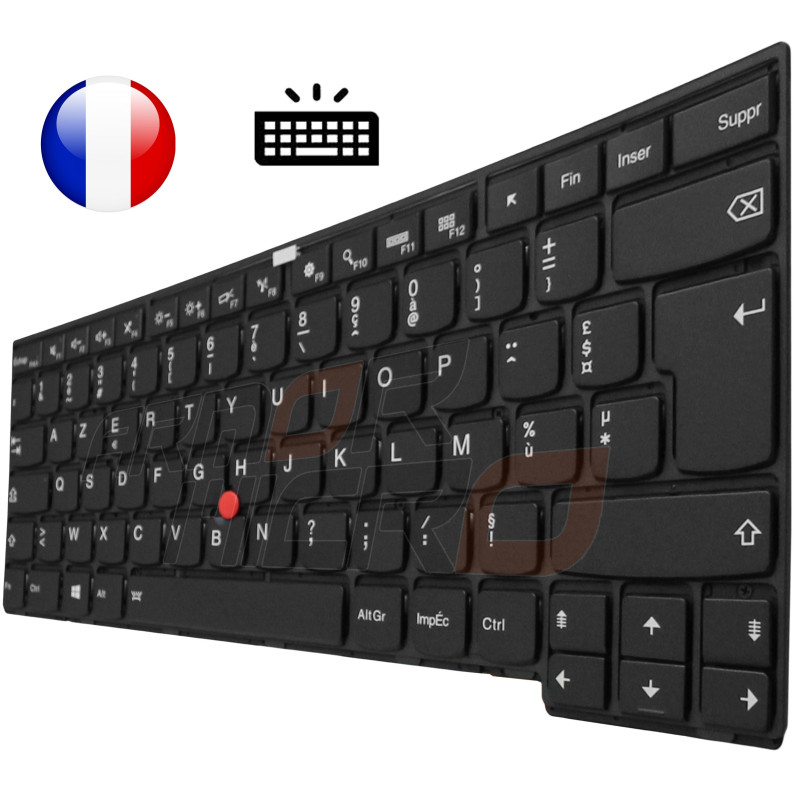 /!\Clavier LENOVO - SN20L82088 01EN723 9Z.NCJBT.60F NSK-ZA6BT 0F PK131342B00 Français Azerty