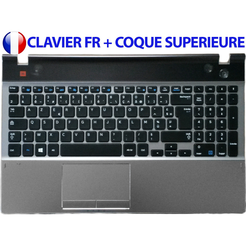 /!\Plasturgie + Clavier FR pour SAMSUNG NP550P5C Original Français Azerty /!\Plasturgie + Clavier FR pour SAMSUNG NP550P5C Original Français Azerty