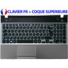 /!\Plasturgie + Clavier FR pour SAMSUNG NP550P5C Original Français Azerty