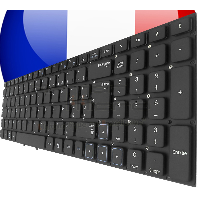 /!\Clavier SAMSUNG 300 15.6" - BA59-03076 BA59-03185 Original Français Azerty