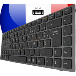 /!\Clavier SONY Vaio VPCS13Z9R/B - Rétro-Éclairé Original Français Azerty
