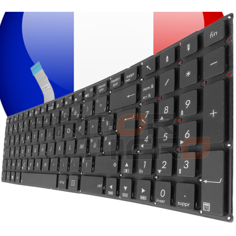 /!\Clavier ASUS - MP-12F56F0-528w 0KN0-N31FR22 Original Français Azerty /!\Clavier ASUS - MP-12F56F0-528w 0KN0-N31FR22 Original Français Azerty