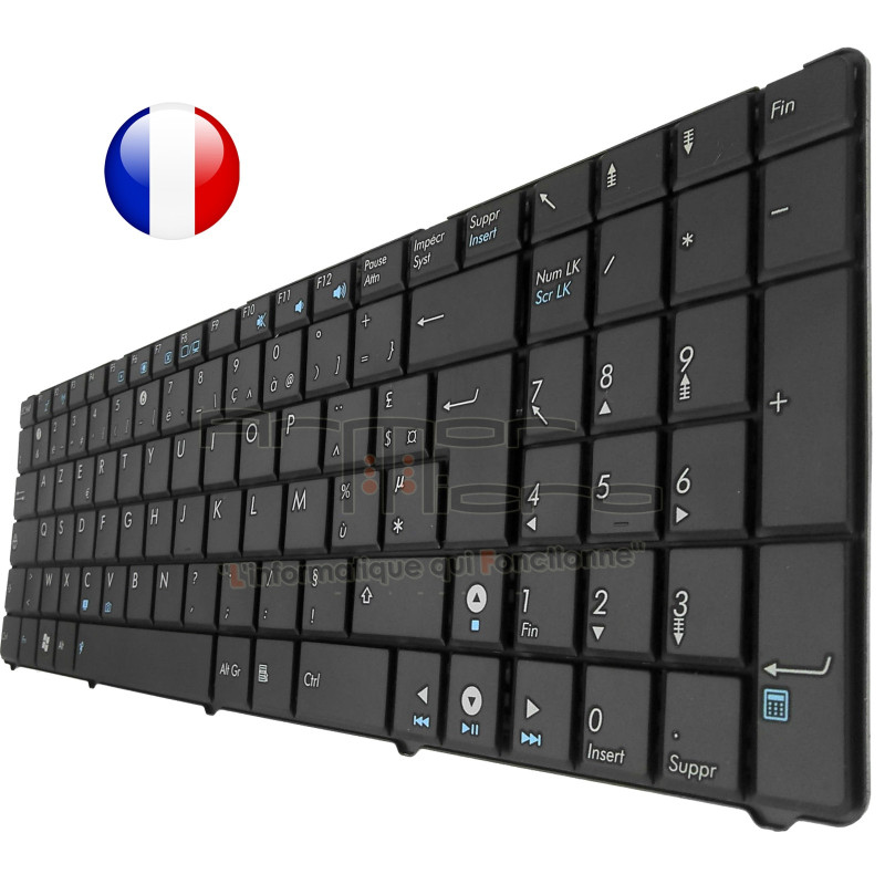CLAVIER ASUS - MP-07G76F0-5283 0KN0-EL1FR01 ORIGINAL FRANCAIS AZERTY