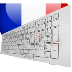 CLAVIER SONY VAIO VPCEJ1L1E/B VPCEJ1L1E/W - BLANC ORIGINAL FRANCAIS AZERTY