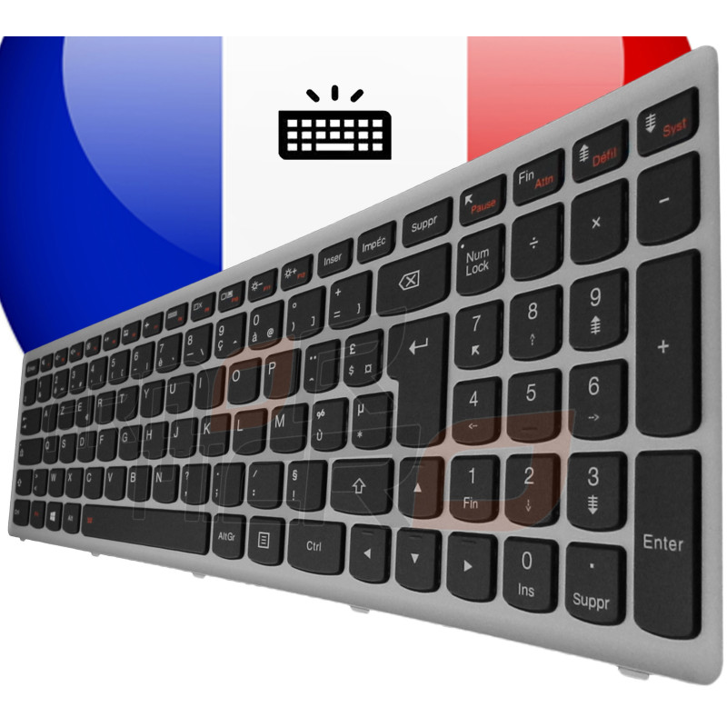 /!\Clavier LENOVO Ideapad Z510 Z510A et Z510 Touch - Rétro-Éclairé Original Français Azerty /!\Clavier LENOVO Ideapad Z510 Z510A et Z510 Touch - Rétro-Éclairé Original Français Azerty