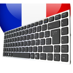 CLAVIER SONY VAIO VPC-Y Série - VPCY - NOIR/ARGENT ORIGINAL FRANCAIS AZERTY